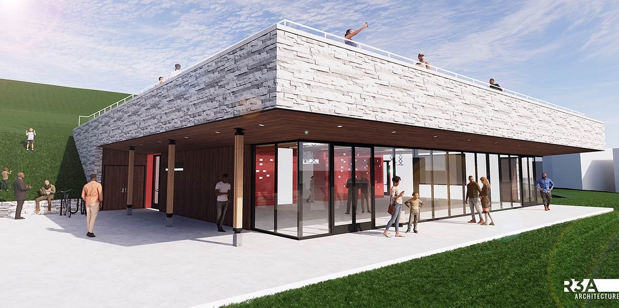 Project rendering of the new shelter