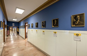 The central hall features the offical portraits of Pittsburgh's Mayors.