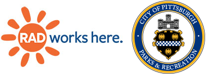 RAD Works here logo and Citiparks Seal