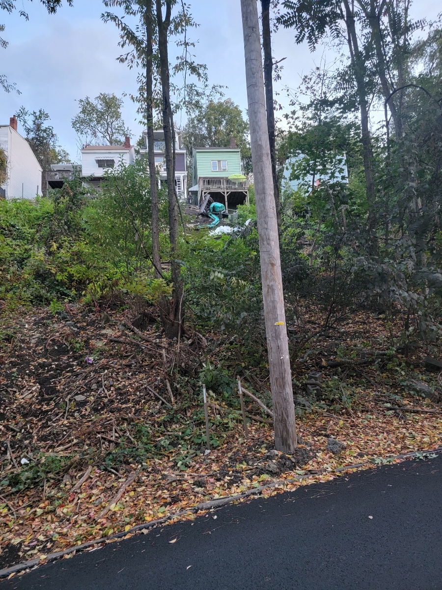 backhoe toppled over