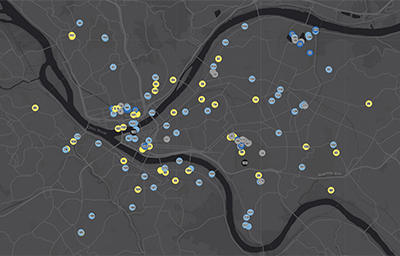 Screenshot image of the Public Art Map. Click to open.
