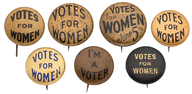 Votes for women's badges