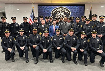 Police Recruit Graduation group photo.