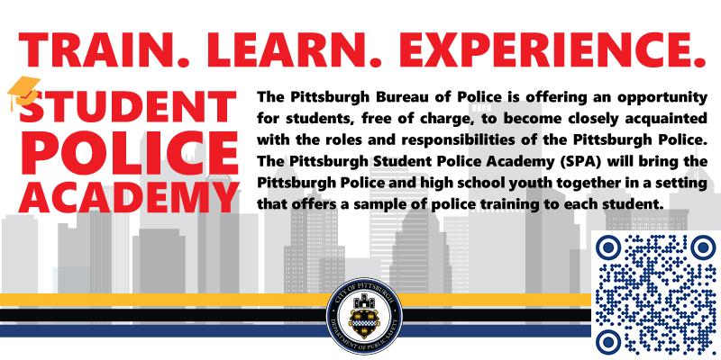 Student Police Academy - Website banner - Train, Learn, Experience